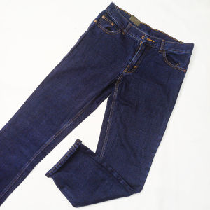 Celana Panjang Jeans Standar Pria Dewasa Oxygen Hugo Warna Navy Blue - Hitam - Distro