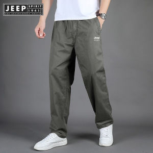 jeep spirit 1941 estd Large size New Wide-Leg Pants Multi-Pocket Cargo Pants plus Size Straight Casual Pants Mens Outdoor Loose Sports Archon Outdoor Pants