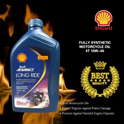 SHELL ADVANCE LONG RIDE 10W-40 4T RS RSX 1.2 L SHELL FULLY SYNTHETIC 10W40