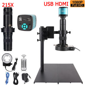 【1 Year Warranty】150X Industrial Digital Microscope Camera 48MP 4K HDMI USB Video Recorder 1080P 60FPS for PCBA Soldering Mobile Phone Electronic Repair Inspection