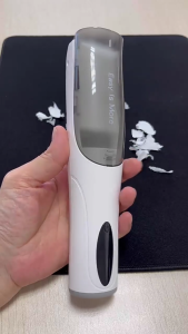 Rechargeable Baby Clippers 3 Sizing Comb Low Noise Hair Vacuum Quiet Operation Kids Trimmer for Home Use White