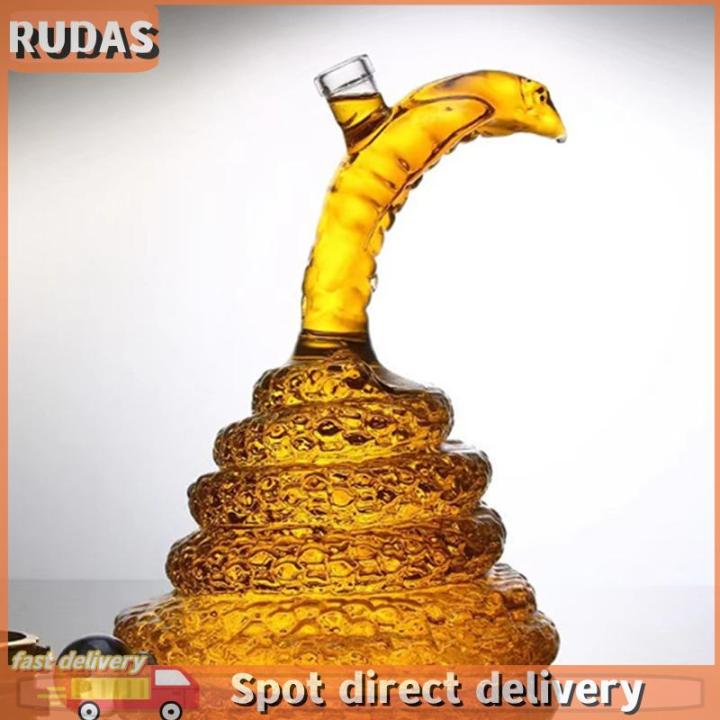 RUDAS 500Ml Rượu Chai Rắn Hình Rõ Ràng Whiskey Rượu Vang Decanter Cao ...