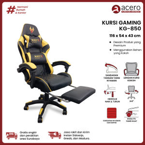 Acero Furniture - Kursi Gaming Titan KG 850 Yellow