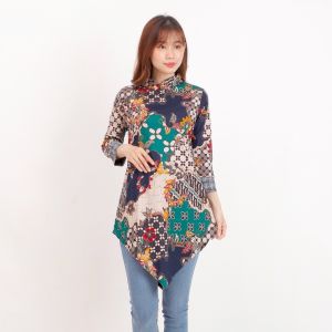Twins88 (COD) Baju Batik Wanita Tunik Batik Wanita 614 SS