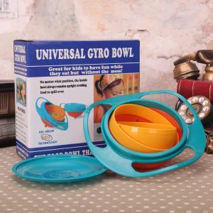 Baby Traning Feeding Bowl 360 Rotate Spill-Proof Baby Bowl Gyro-Bowl -WT001