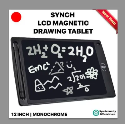 LCD Writing SYNCH LCD Tablet 8 or 12 Inch Colorful Toddler Doodle Board Drawing Tablet Erasable Reusable Electronic Drawing Pads Educational and Learning Toy for 3-6 Years Old Boy and Girls | My Magical Sketch Pad by Synchronicity Select