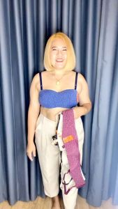 เสื้อในทรงเกาะอก ฟองบาง ลายจุดผ้านุ่มงาน4ตะขอมีโครง ถอดสายได้34-46