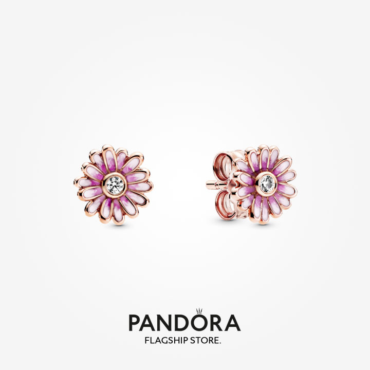 Pansy Pandora Purple Earrings Pandora Rose Gold Flower
