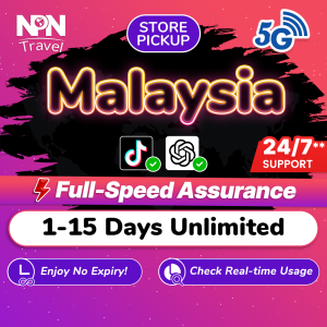 Malaysia SIM Pro 1-15Days Daily 500MB-3GB Unlimited Data | Instant Airport Pickup | High Speed Travel Data SIM Card