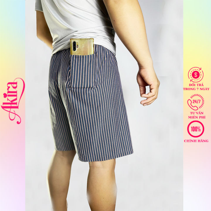 Quần đùi nam quần sọt tâm, quần short thể thao mặc nhà đi chơi đều đẹp phong cách cá tính giá rẻ AKIRA vải cotton dày dặn loại cao cấp