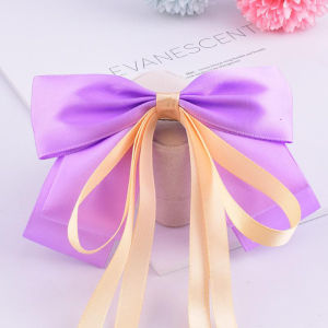 JP PITA HANNA Jepitan Pita Panjang Korea Big Bow Korean Style Jepit Rambut Pita Satin Pita pesta birthday bridesmaid hairpin hairpiece