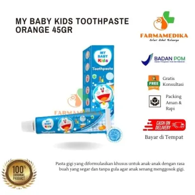Bundling 3 Pcs - MY BABY KIDS Toothpaste Orange 45gr