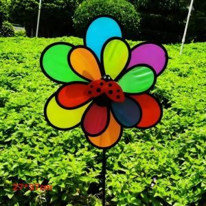 NAMSHEVA PVC Sunflower Windmill Diameter 35~40cm Multistyles Rotating Sunflower High Quality Garden Yard Wind Spinner Outdoor Party Picnic Decor