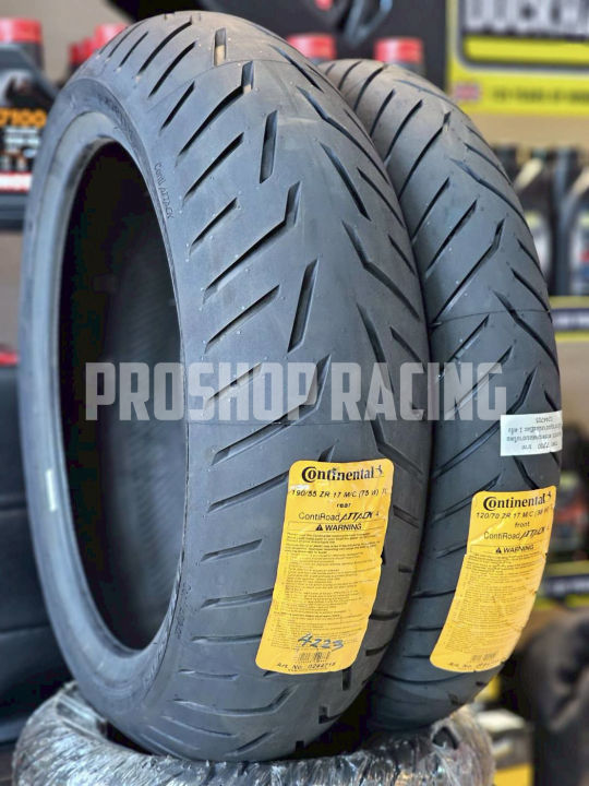 💥ส่งฟรี💥ยาง Continental Road Attack 4 ขนาด 120/160/180/190 ขอบ 17 ...