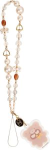 iFace Hello and Friends Beaded Wristlet Universal Charm Strap [Latte Bear Series] – Cute Wrist Strap for Cell Phone Camera Keys AirPods
