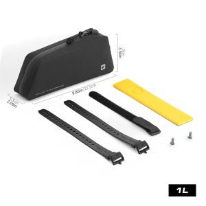 2026 Rhinowalk Bike Top Tube Bag 1L Waterproof Cycling Frame Storage Luggage Backpacking For MTB Gravel Phone Bag Bike Accessories