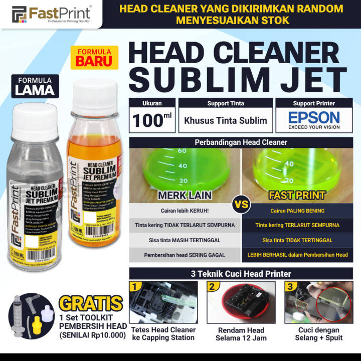 Fast Print Cairan Head Cleaner Printer Pembersih Sublim Jet Lazada