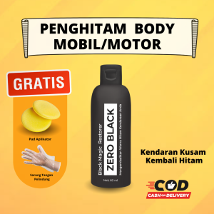 Penghitam Body Motor/Mobil/Dashboard Permanen ZERO BLACK