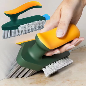 4In1 Gap Groove Cleaning Brush/Handheld Glass Mirror Scraper/Kitchen Bathroom Floor Tire Cleaner Brush