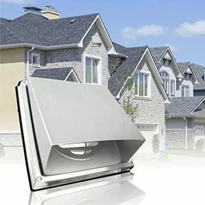 Stainless Steel Wall Hood Air Vent Grille Diffuser Duct Ventilation Cover Square Extractor Fan Vent Cover 100/125/150mm