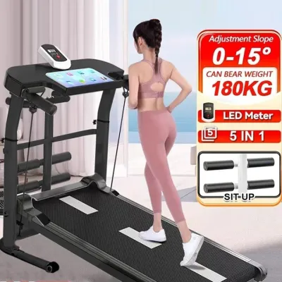 【TOP SALE】Mechanical Treadmill with Bluetooth 16° Adjustable Slope Heart Rate Detection Quiet Shock-Absorbing Running Pad Foldable Home Fitness Treadmill for Walking Jogging and Daily Exercise