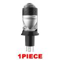 H4 Bi LED Headlight Projector Mini Lens For Lampu Motor Headlight Bulbs High Low Beam Plug & Play. 