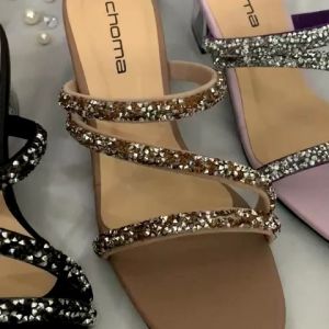 choma sandal heels/sandal wedding/sandal hak kaca