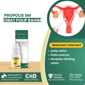 Obat Polip Rahim Obat Kista Ovarium Obat Benjolan Di Rahim Benjolan Dinding Rahim Obat Penghilang Pengempis Kista Obat Benjolan Dinding Rahim Obat Kanker Serviks Obat Benjolan Dinding Rahim - PROPOLIS SM