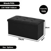 DR.STORAGE 110L/160L Large Capacity Storage Bench Foldable Storage Stool Storage Sofa Kerusi Simpan Barang Storage Chair Box Storage Storage Ottoman Bench