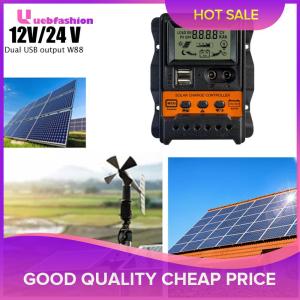 【New Arrival】 Durable Solar Power Controller 12V 24V with LCD Display and Dual USB Ports for Long-Term Use