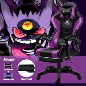 gaming chair pink gaming chair with foot rest gaming chair with massager high back swivel and height Ergonomic Office Computer Chair