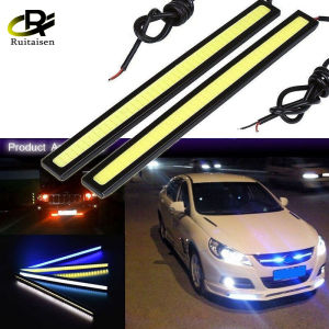 2 Pcs Car LED Daytime Running Light 12 V Waterproof Super Bright COB DRL Fog Light Car Decorative Lamps Strips Light