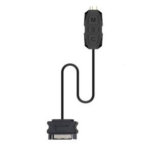 Quạt máy tính PWM HUB cho DC 5V 3pin cổng cung cấp điện 12V 4pin Molex Fan argb đèn nháy dây kiểm soát nhiệt độ cho motherb