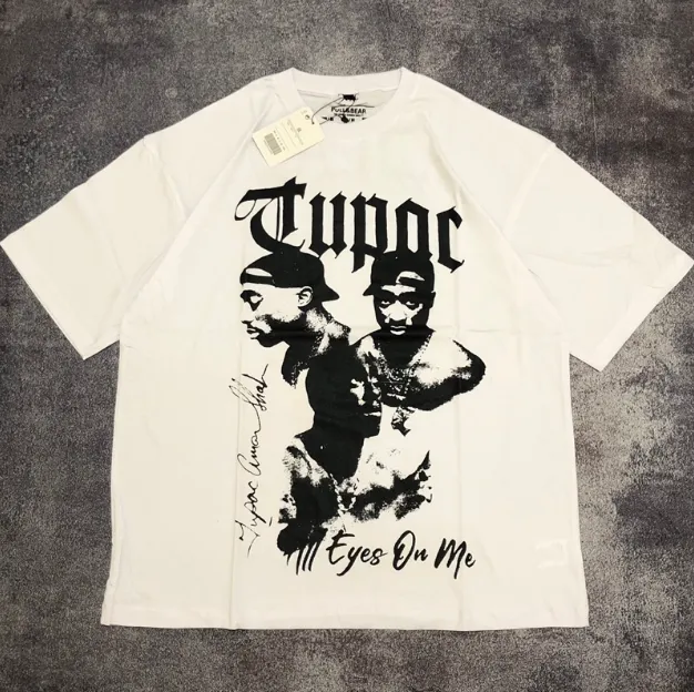 2pac Pull E Bear Magliette Baju Kaos Pull&Bear Oversize TUPAC All