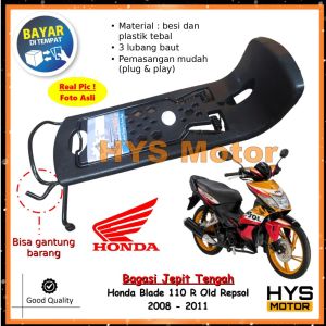HYS Rak Penjepit Variasi HONDA Blade Repsol 110 R Old Lama 2008 - 2011 Bagasi Jepit Tengah Keranjang Motor