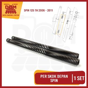 Per Skok Depan SPIN 125 2006 (PSP) SET ISI 2 - Ver Dalam As Sekok Shock Suzuki Spin 125 Panjang 29cm
