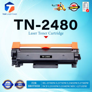 TOP LASER TONER หมึกเทียบเท่า TN2480 TN-2480 FOR BROTHER HL-2370DN/ L2375DW/ L2385DW DCP-L2535DW/ L2550DW MFC-L2715DW/ L2750DW/ L2770DW