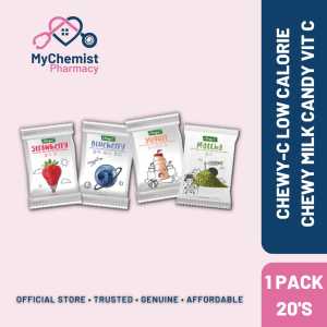 Chewy-C Low Calorie Chewy Milk Candy + Vitamin C ( Pack 20 Pieces)