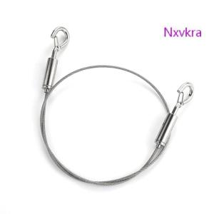 Nxvkra Adjustable Automatic Wire Rope Spring Hook Clothesline Hanging Solution System Suspension Code Stainless Steel Cable