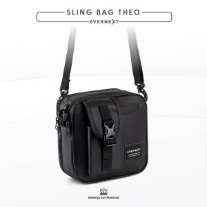 Tas Selempang Pria Anti Air Waterproof Sling Bag Cowok Multifungsi Keren Kekinian Premium Branded