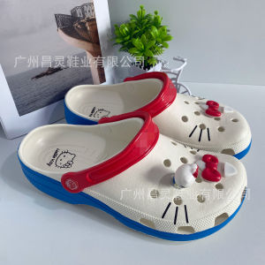 Crocs Hello co-branded Hello clogs parent-child style non-slip breathable beach shoes womens slippers childrens sandals