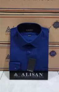 kemeja ALISAN Lengan panjang Merah Darah SLIMFIT DISCON SALE