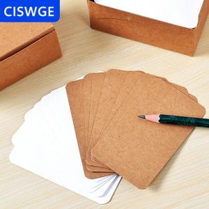 [COD] CISWGE 100 tấm thẻ chơi trống giấy cứng bìa cứng tự làm Bưu thiếp tin nhắn