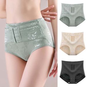 NCUMBE พร้อมหัวเข็มขัด ชุดกระชับสัดส่วน เอวสูงปานกลาง ดอกไม้ลูกไม้ปัก กางเกงในสตรีไร้ตะเข็บ แฟชั่นเรียบง่ายนุ่ม ท้องหดตัว กางเกงในควบคุมช่วงท้อง สำหรับผู้หญิง