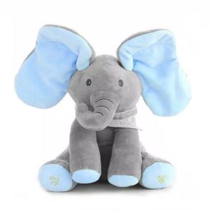 Boneka Gajah Mainan Edukasi Musik Anak Bayi ( Elephant Doll Baby Toy Toys / Kado Lahiran / Hadiah Melahirkan / Newborn Gift / Bingkisan Ultah / New Born / Ulang Tahun / Birthday / Pekabo / pkbo )