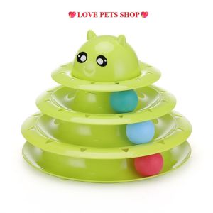 Đồ chơi tháp banh gắn chuột cho Mèo vui nhộn (Hộp giấy) - Love Pets Shop