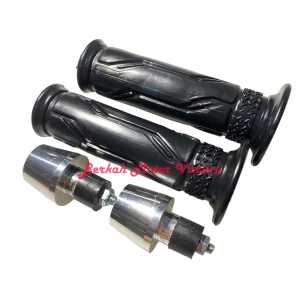 Handgrip Grip Model Standar Honda Plus Jalu Stang Chrome Untuk Semua Motor Universal