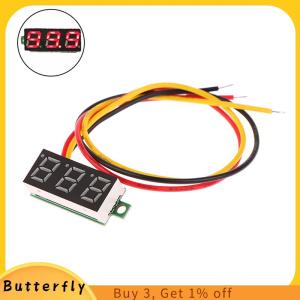 Butterfly 1Pc 0.28 Inch DC LED Digital Voltmeter Adjustable DC 0-100V Voltage Meter