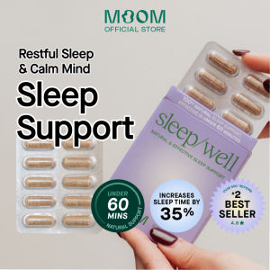 Moom Health™ sleep/well On The Go - Botanical Blend for Restful Nights & Relaxation (10 Caps)