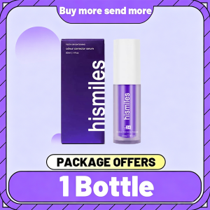 Hismiles Purple Toothpaste V34 Teeth Whitening Colour Corrector Serum Whitening Toothpaste for Brightening Teeth 30ml